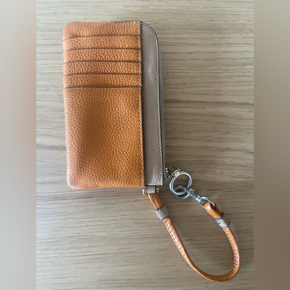 Tory Burch PERRY BOMBÉ COLOR-BLOCK TOP-ZIP CARD CASE - Picture 5 of 13
